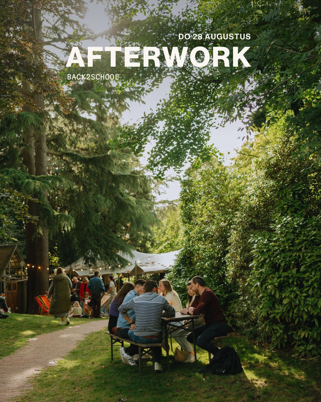 Afterwork in de tuin van Alix in Gent