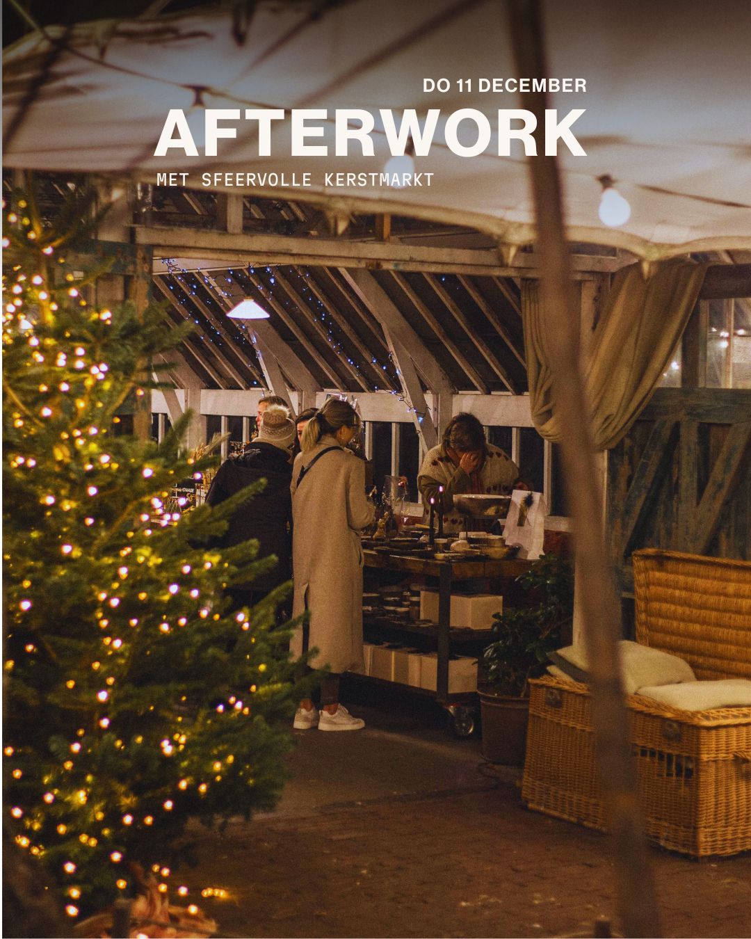Afterwork met kerstmarkt bij alix in Gent