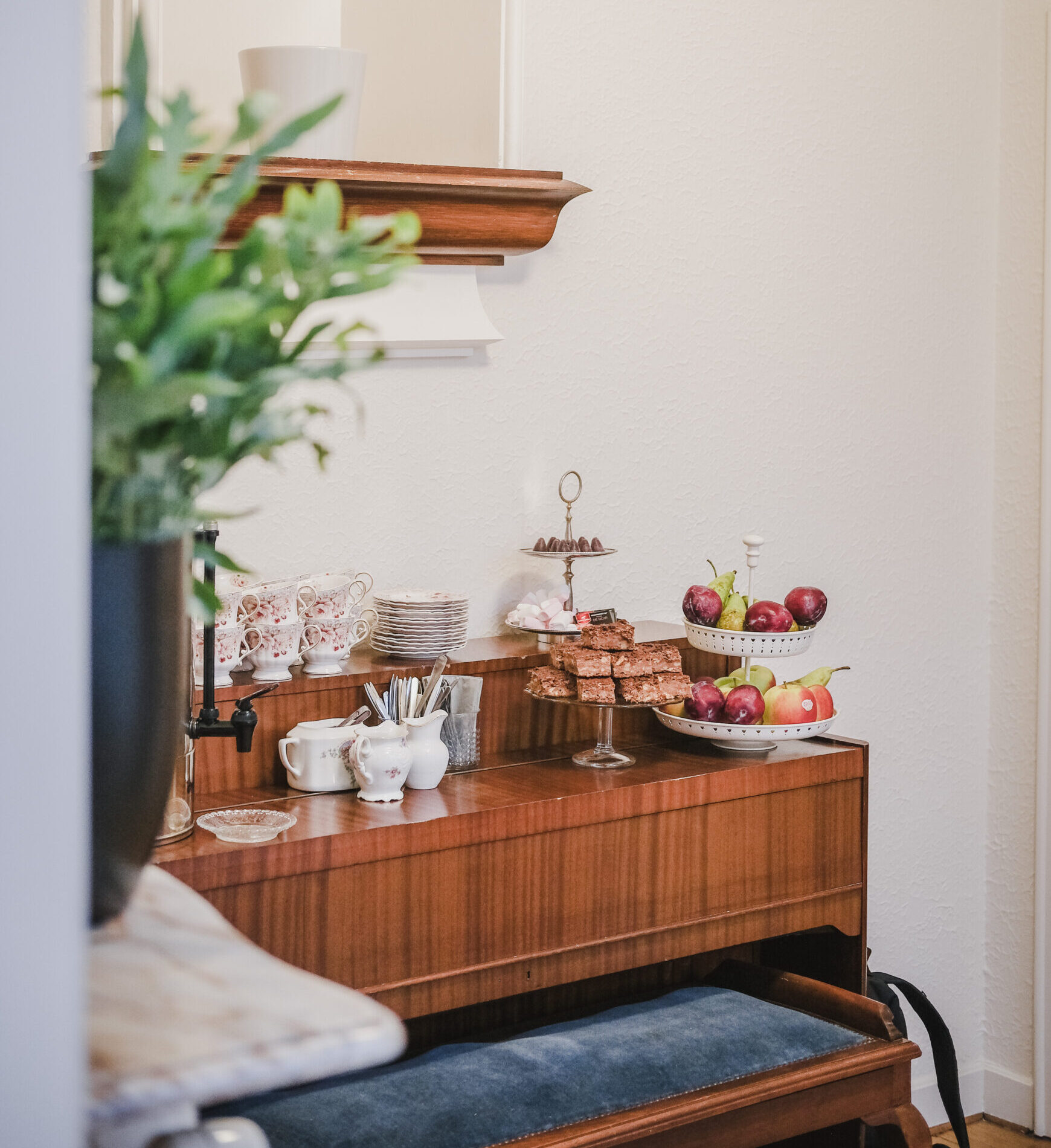 koffie, thee en versnaperingen in de vergaderruimtes bij Alix in Gent