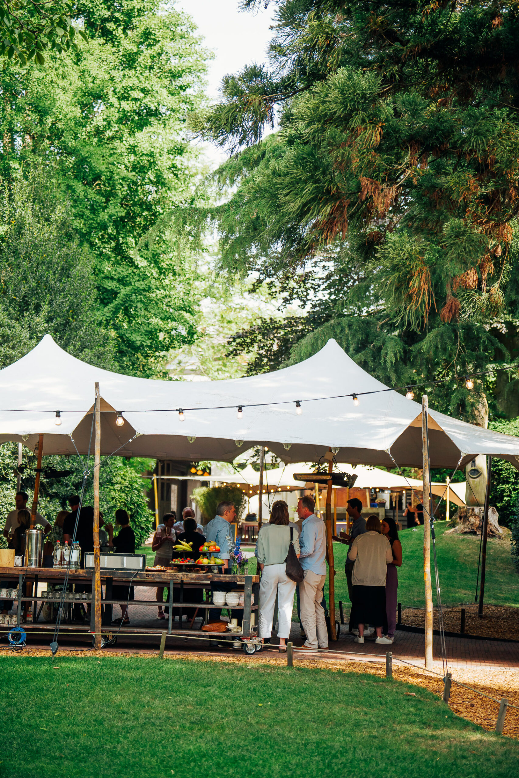 personeelsfeest in de tuin van Alix in Gent